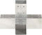 vidaXL - Paalverbinding - X-vorm - 71x71 - mm - gegalvaniseerd - metaal