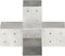 vidaXL - Paalverbinding - X-vorm - 81x81 - mm - gegalvaniseerd - metaal