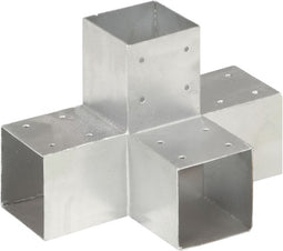 vidaXL - Paalverbinding - X-vorm - 91x91 - mm - gegalvaniseerd - metaal