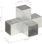 vidaXL - Paalverbinding - X-vorm - 91x91 - mm - gegalvaniseerd - metaal