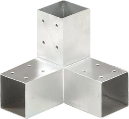 vidaXL - Paalverbinding - Y-vorm - 71x71 - mm - gegalvaniseerd - metaal