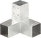 vidaXL - Paalverbinding - Y-vorm - 71x71 - mm - gegalvaniseerd - metaal