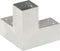 vidaXL - Paalverbinding - Y-vorm - 71x71 - mm - gegalvaniseerd - metaal