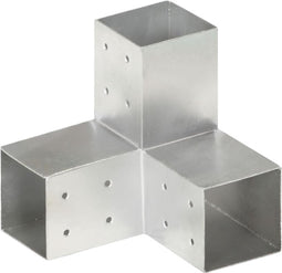 vidaXL - Paalverbinding - Y-vorm - 81x81 - mm - gegalvaniseerd - metaal