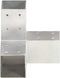 vidaXL - Paalverbinding - Y-vorm - 81x81 - mm - gegalvaniseerd - metaal