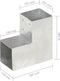 vidaXL - Paalverbindingen - 4 - st - L-vorm - 101x101 - mm - gegalvaniseerd - metaal