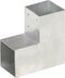 vidaXL - Paalverbindingen - 4 - st - L-vorm - 101x101 - mm - gegalvaniseerd - metaal