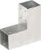 vidaXL - Paalverbindingen - 4 - st - L-vorm - 71x71 - mm - gegalvaniseerd - metaal