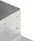 vidaXL - Paalverbindingen - 4 - st - L-vorm - 81x81 - mm - gegalvaniseerd - metaal