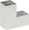 vidaXL - Paalverbindingen - 4 - st - L-vorm - 81x81 - mm - gegalvaniseerd - metaal