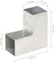 vidaXL - Paalverbindingen - 4 - st - L-vorm - 81x81 - mm - gegalvaniseerd - metaal
