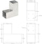vidaXL - Paalverbindingen - 4 - st - L-vorm - 81x81 - mm - gegalvaniseerd - metaal