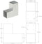 vidaXL - Paalverbindingen - 4 - st - L-vorm - 91x91 - mm - gegalvaniseerd - metaal