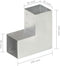 vidaXL - Paalverbindingen - 4 - st - L-vorm - 91x91 - mm - gegalvaniseerd - metaal