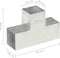 vidaXL - Paalverbindingen - 4 - st - T-vorm - 101x101 - mm - gegalvaniseerd - metaal