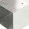 vidaXL - Paalverbindingen - 4 - st - T-vorm - 81x81 - mm - gegalvaniseerd - metaal