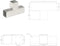 vidaXL - Paalverbindingen - 4 - st - T-vorm - 81x81 - mm - gegalvaniseerd - metaal