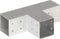 vidaXL - Paalverbindingen - 4 - st - T-vorm - 81x81 - mm - gegalvaniseerd - metaal