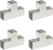 vidaXL - Paalverbindingen - 4 - st - T-vorm - 91x91 - mm - gegalvaniseerd - metaal