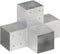 vidaXL - Paalverbindingen - 4 - st - X-vorm - 101x101 - mm - gegalvaniseerd - metaal