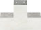 vidaXL - Paalverbindingen - 4 - st - X-vorm - 101x101 - mm - gegalvaniseerd - metaal