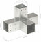 vidaXL - Paalverbindingen - 4 - st - X-vorm - 71x71 - mm - gegalvaniseerd - metaal