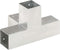 vidaXL - Paalverbindingen - 4 - st - X-vorm - 71x71 - mm - gegalvaniseerd - metaal