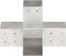 vidaXL - Paalverbindingen - 4 - st - X-vorm - 81x81 - mm - gegalvaniseerd - metaal