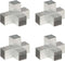 vidaXL - Paalverbindingen - 4 - st - X-vorm - 91x91 - mm - gegalvaniseerd - metaal