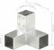 vidaXL - Paalverbindingen - 4 - st - Y-vorm - 71x71 - mm - gegalvaniseerd - metaal