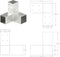 vidaXL - Paalverbindingen - 4 - st - Y-vorm - 71x71 - mm - gegalvaniseerd - metaal