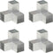vidaXL - Paalverbindingen - 4 - st - Y-vorm - 91x91 - mm - gegalvaniseerd - metaal