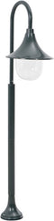 vidaXL Paalverlichting tuin E27 120 cm aluminium donkergroen