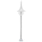 vidaXL Paalverlichting tuin E27 120 cm aluminium wit