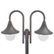 vidaXL Paalverlichting tuin E27 220 cm aluminium brons 2-delig