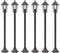 vidaXL Paalverlichting voor tuin E27 110 cm aluminium brons 6 st