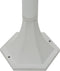vidaXL Paalverlichting voor tuin E27 110 cm aluminium wit 6 st