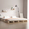vidaXL - Palletbed - massief - grenenhout - 120x190 - cm
