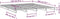 vidaXL - Palletbed - massief - grenenhout - wit - 120x200 - cm