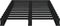 vidaXL - Palletbed - massief - grenenhout - zwart - 75x190 - cm