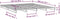 vidaXL - Palletbed - massief - hout - grijs - 150x200 - cm