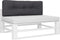vidaXL - Palletkussen - 120x40x12 - cm - stof - antracietkleurig