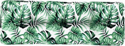 vidaXL - Palletkussen - 120x40x12 - cm - stof - bladpatroon
