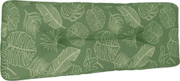 vidaXL - Palletkussen - 120x40x12 - cm - stof - bladpatroon
