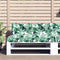 vidaXL - Palletkussen - 120x40x12 - cm - stof - bladpatroon
