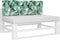 vidaXL - Palletkussen - 120x40x12 - cm - stof - bladpatroon