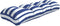 vidaXL - Palletkussen - 120x40x12 - cm - stof - gestreept - blauw - en - wit