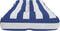 vidaXL - Palletkussen - 120x40x12 - cm - stof - gestreept - blauw - en - wit