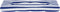 vidaXL - Palletkussen - 120x40x12 - cm - stof - gestreept - blauw - en - wit