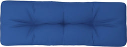 vidaXL - Palletkussen - 120x40x12 - cm - stof - koningsblauw